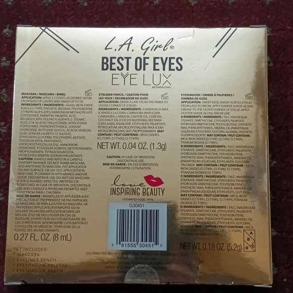 L.A. Girl Best of Eyes EYE LUX limited edition 4 PC eye essential set - Picture 3 of 3